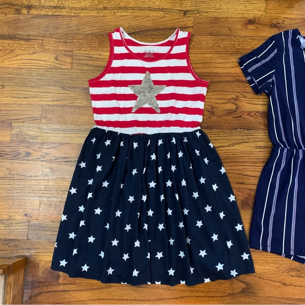 Girls Casual Romper & Dress Bundle
Place Red White & Blue Dress
Blue Romper - Picture 7 of 16